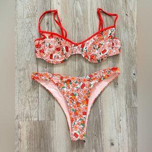 Blackbough Cherry Berry bikini set medium & large